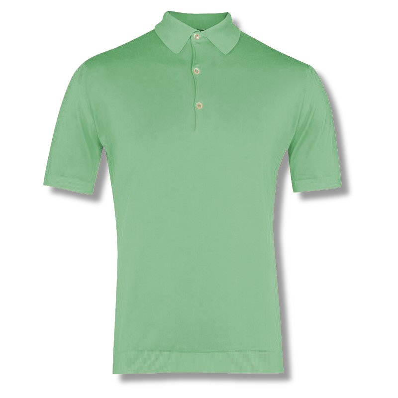 John Smedley Mod 60's Sea Island Cotton 3 Button S/S Knit Polo